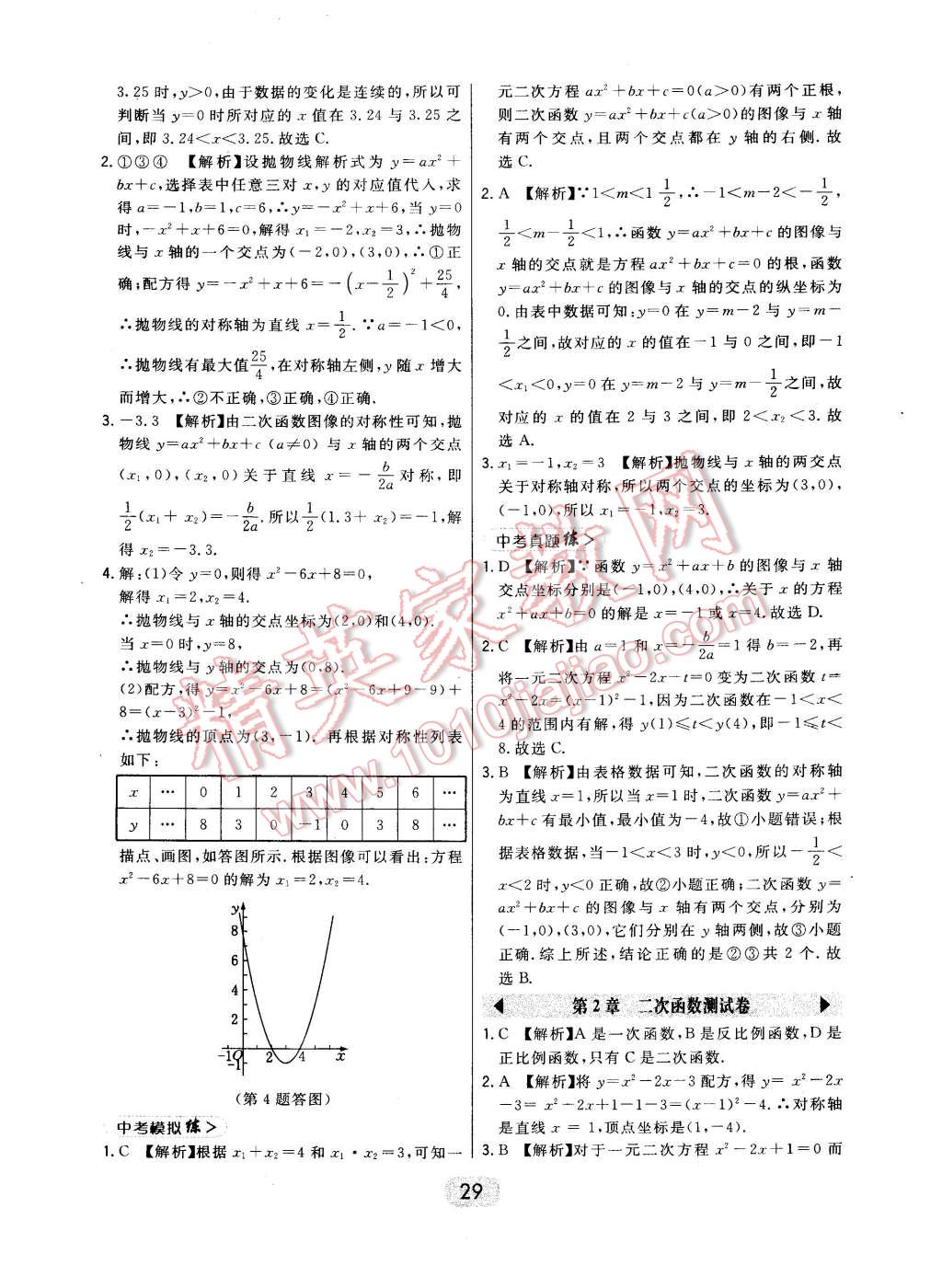 2015年北大綠卡九年級數(shù)學下冊北師大版 第39頁