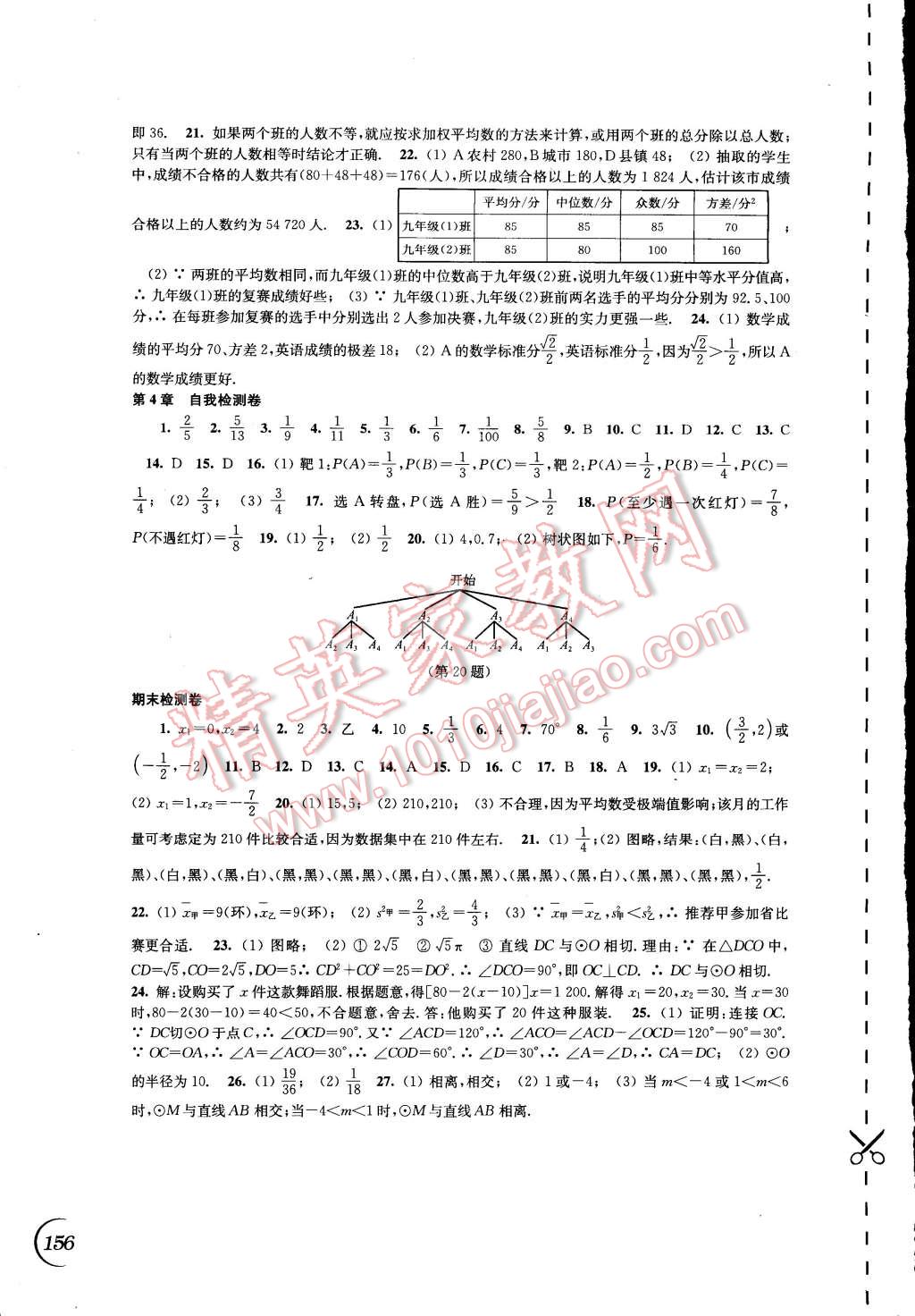 2014年同步练习九年级数学上册苏科版 第12页