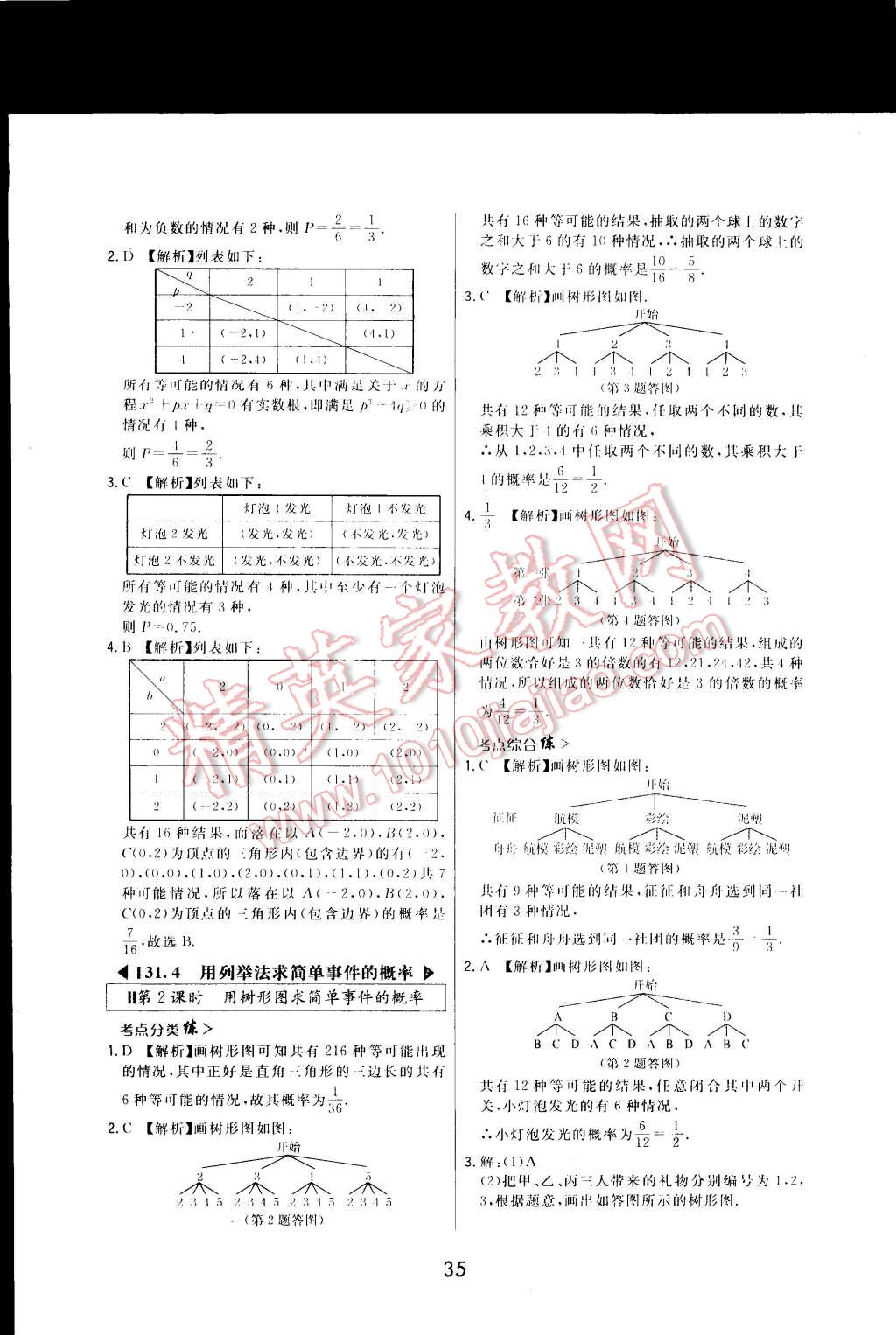 2015年北大綠卡九年級(jí)數(shù)學(xué)下冊(cè)冀教版 第47頁(yè)