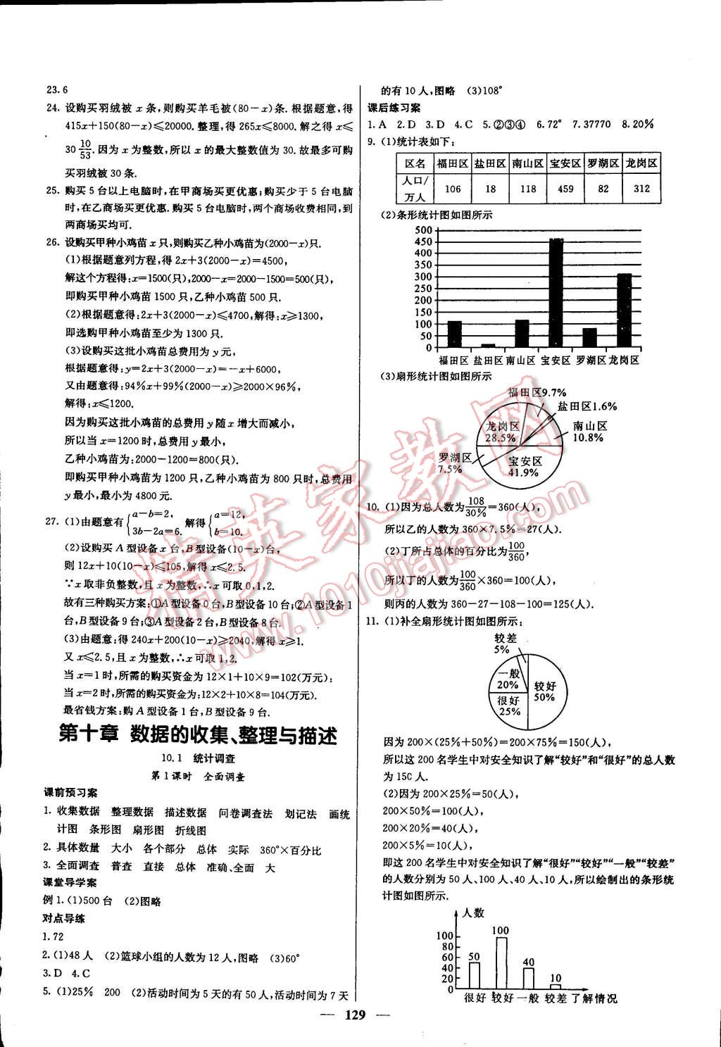 2015年名校課堂內(nèi)外七年級數(shù)學下冊人教版 第14頁