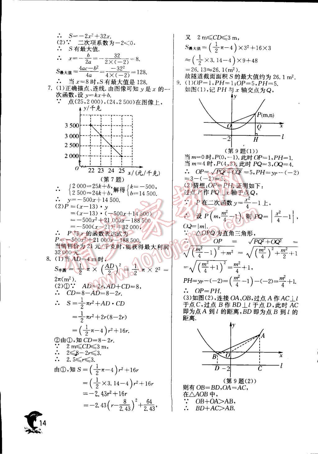 2015年實(shí)驗(yàn)班提優(yōu)訓(xùn)練九年級(jí)數(shù)學(xué)下冊(cè)蘇科版 第14頁(yè)