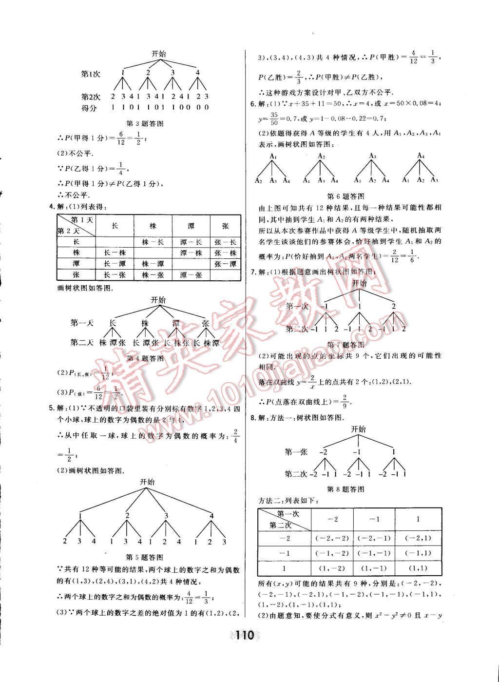 2014年北大綠卡九年級數(shù)學上冊人教版 第77頁