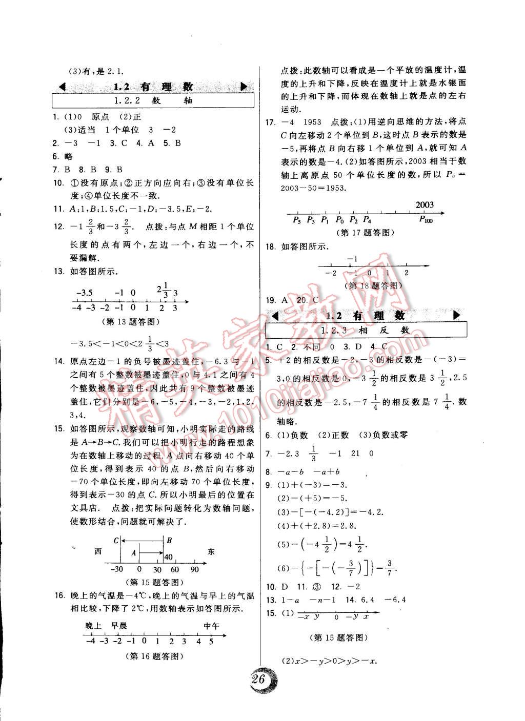 2014年北大绿卡七年级数学上册人教版 第2页