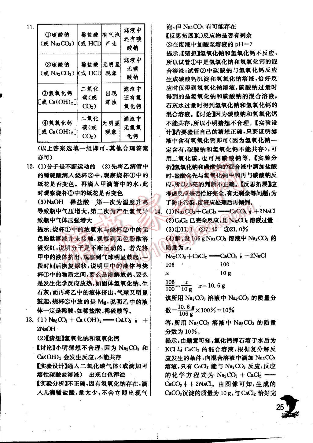 2015年实验班提优训练九年级化学下册沪教版 第25页