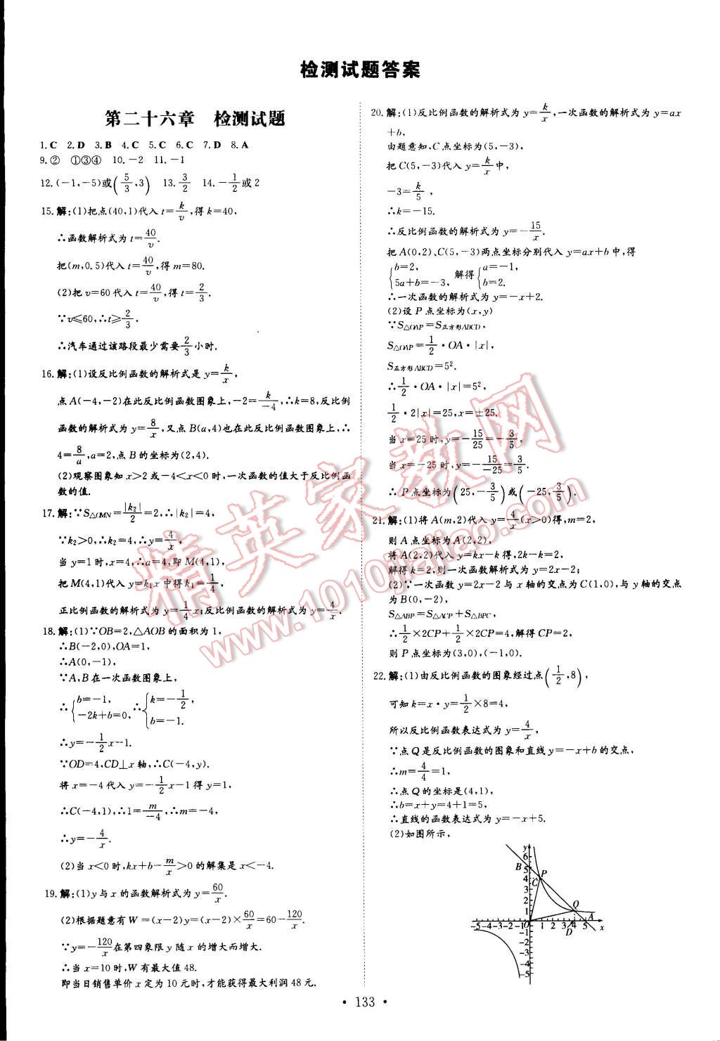 2015年初中同步学习导与练导学探究案九年级数学下册 第19页