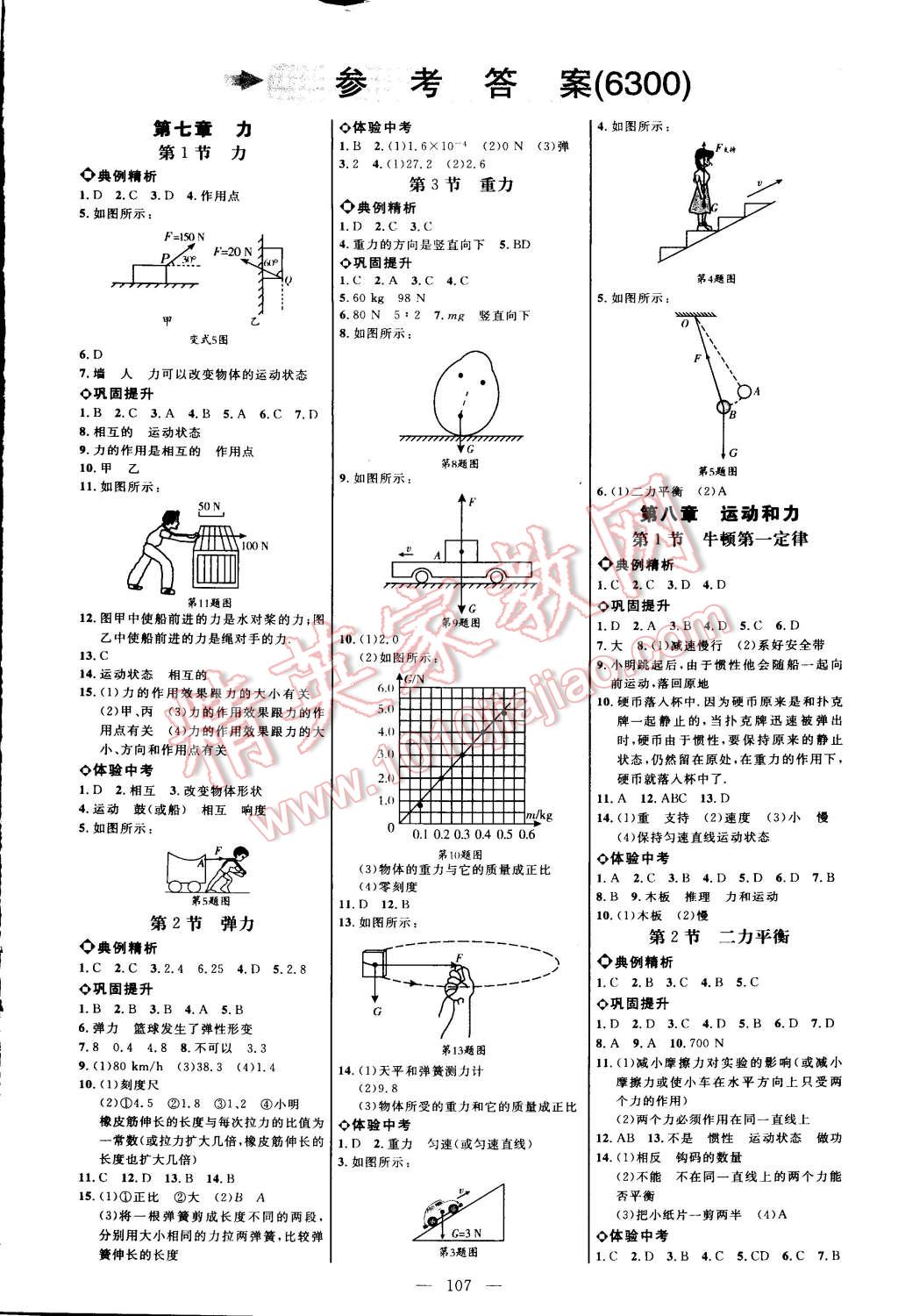 2015年细解巧练八年级物理下册人教版 第1页