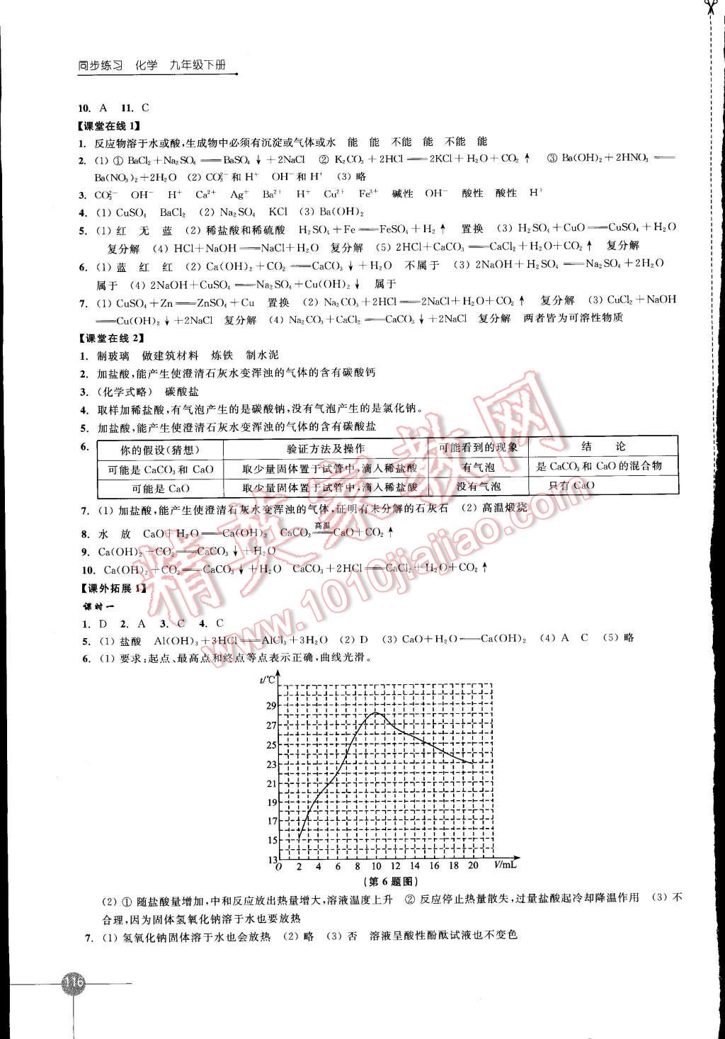 2015年同步練習九年級化學下冊滬教版 第8頁