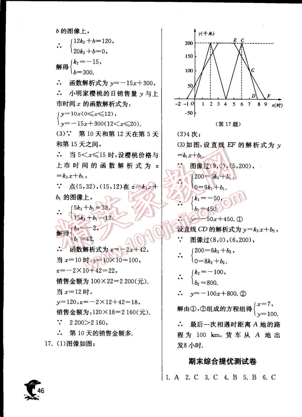 2014年實(shí)驗(yàn)班提優(yōu)訓(xùn)練八年級數(shù)學(xué)上冊蘇科版 第46頁