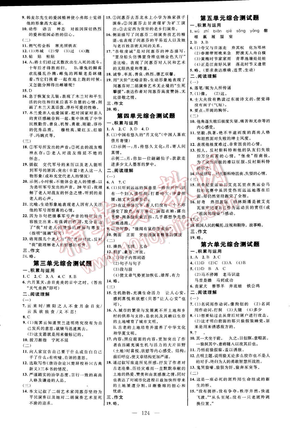 2015年细解巧练七年级语文下册人教版 第10页