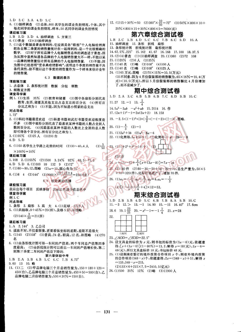 2014年名校課堂內(nèi)外七年級數(shù)學(xué)上冊北師大版 第8頁