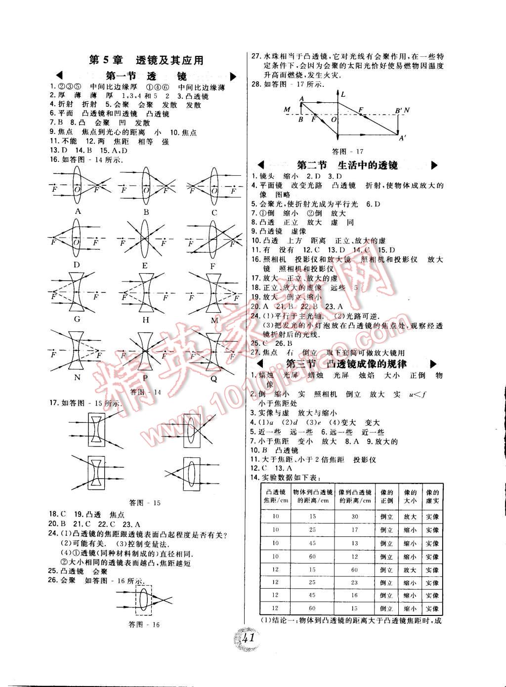 2014年北大綠卡課時(shí)同步講練八年級(jí)物理上冊(cè)人教版 第5頁(yè)