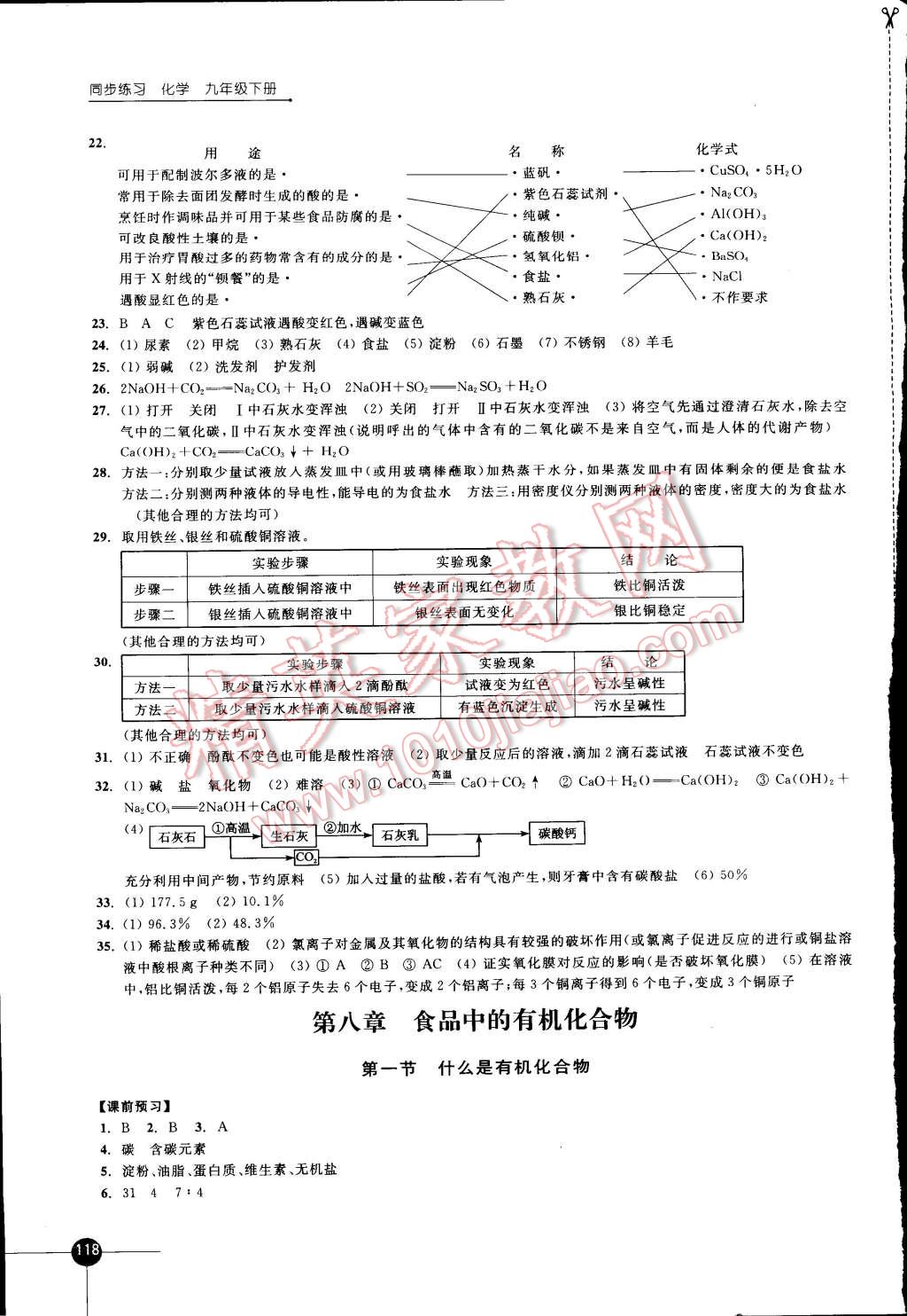 2015年同步練習(xí)九年級化學(xué)下冊滬教版 第10頁