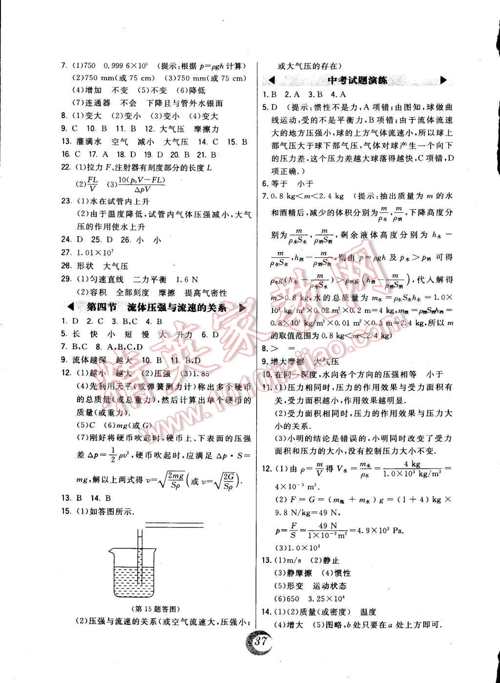 2015年北大綠卡八年級(jí)物理下冊(cè)人教版 第5頁(yè)