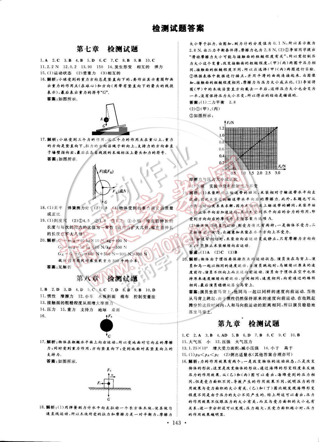 2015年初中同步学习导与练导学探究案八年级物理下册 第13页