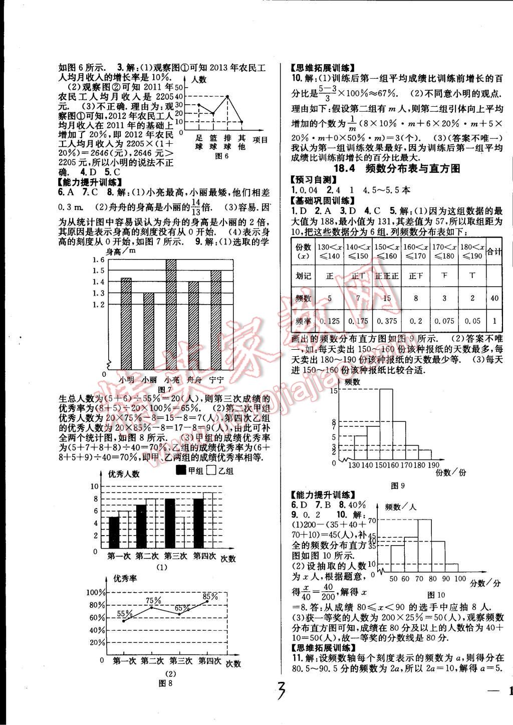 2015年全科王同步課時練習(xí)八年級數(shù)學(xué)下冊冀教版 第3頁