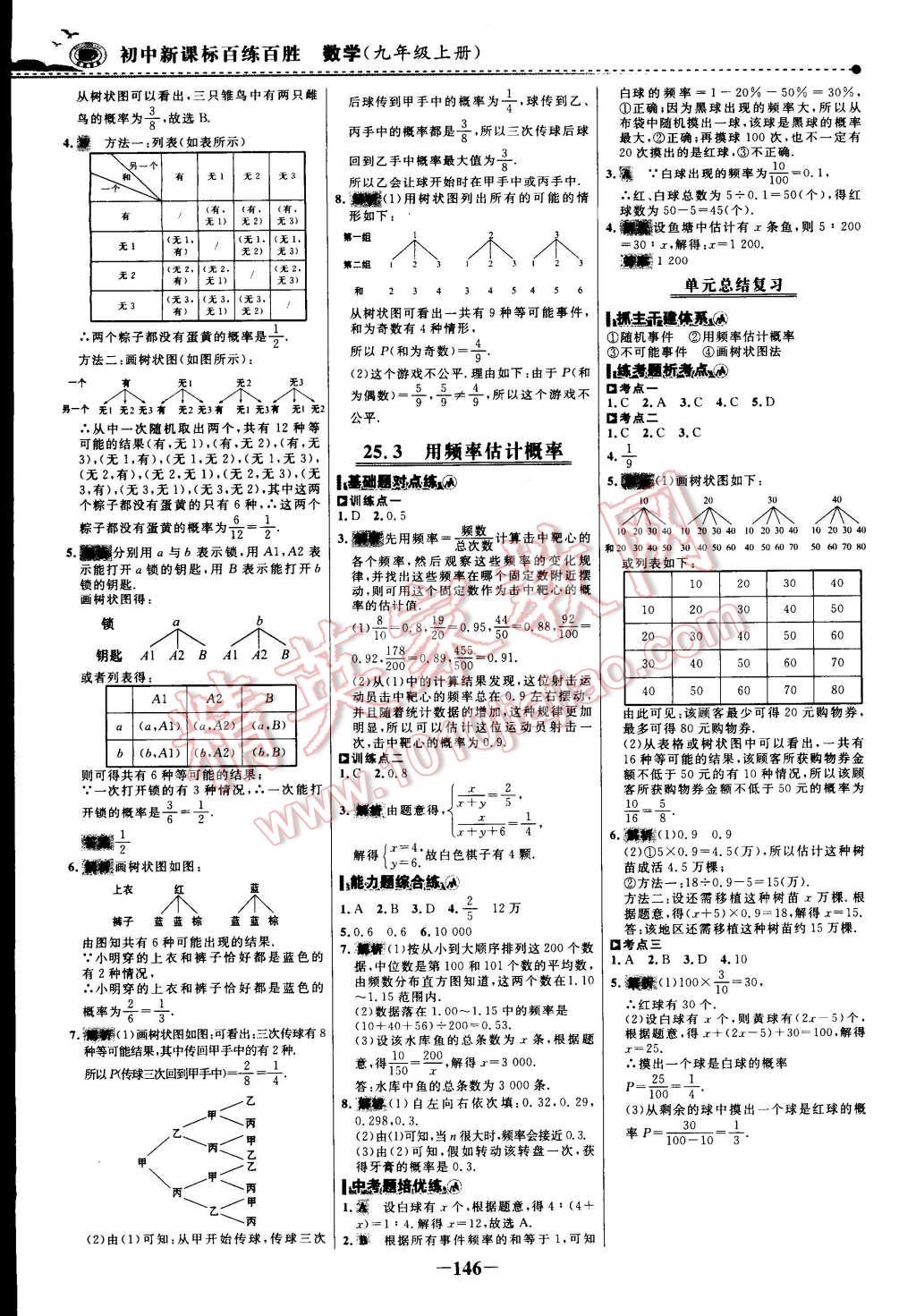 2014年世纪金榜百练百胜九年级数学上册人教版 第31页