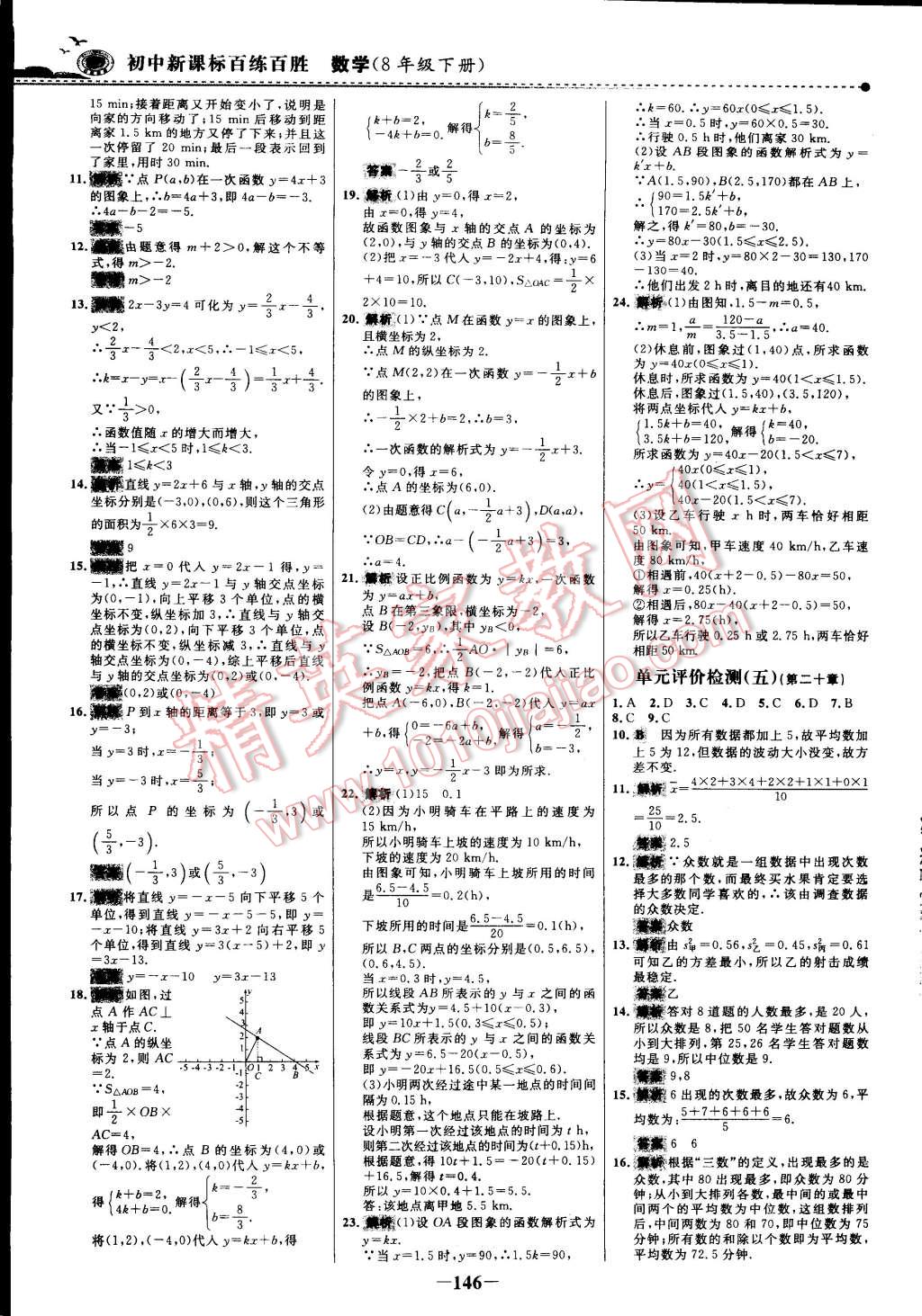 2015年世紀(jì)金榜百練百勝八年級數(shù)學(xué)下冊 第4頁