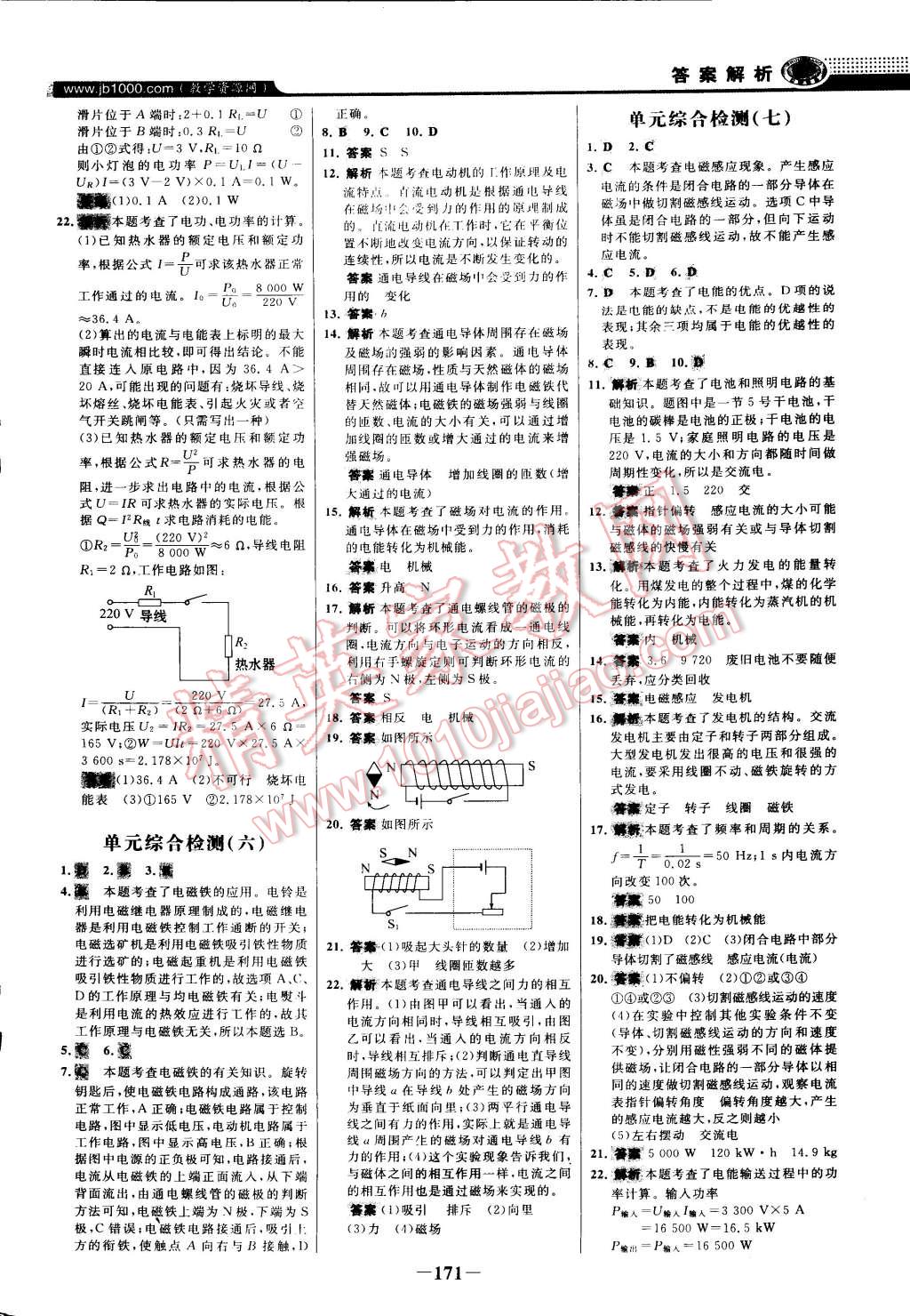 2014年世紀(jì)金榜百練百勝九年級(jí)物理全一冊(cè)滬科版 第22頁(yè)