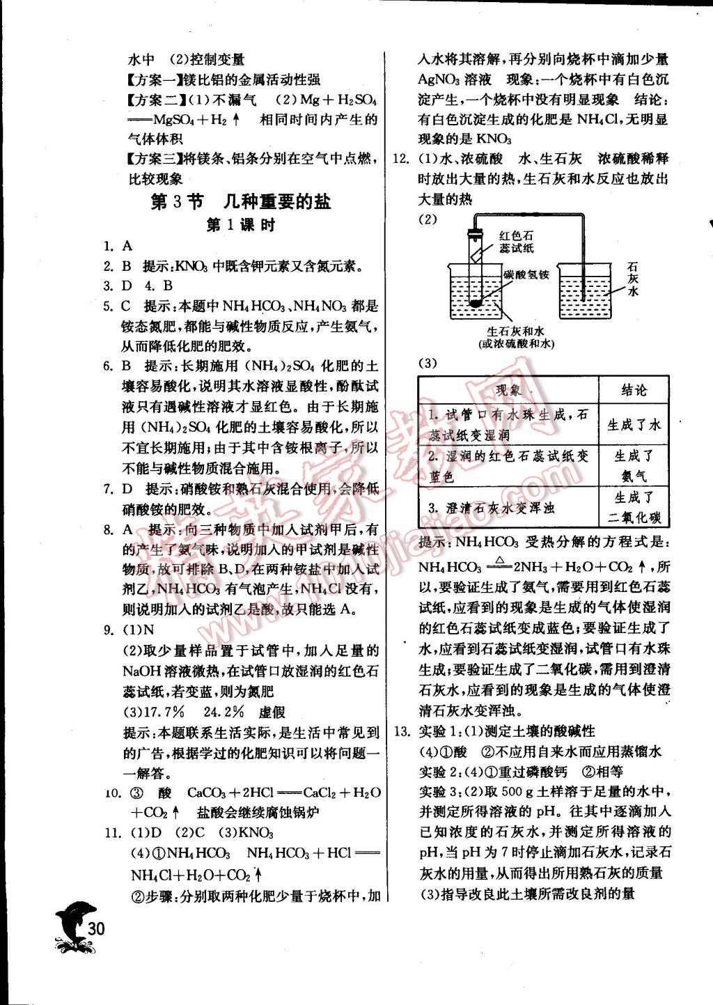 2015年实验班提优训练九年级化学下册沪教版 第30页