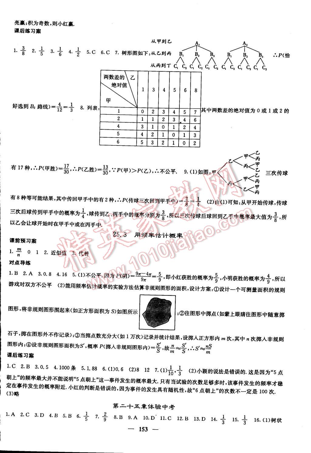 2014年名校課堂內(nèi)外九年級數(shù)學(xué)上冊人教版 第26頁