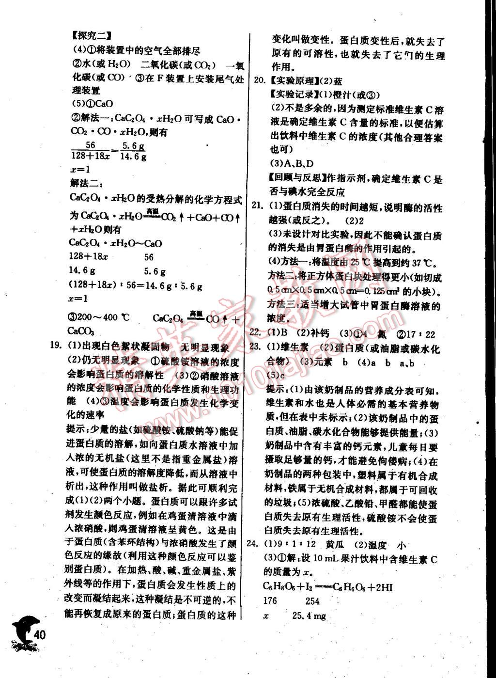 2015年实验班提优训练九年级化学下册沪教版 第40页