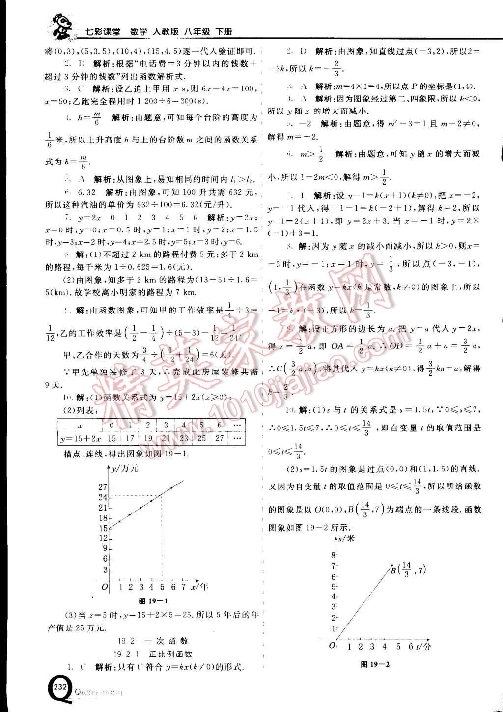 2015年初中一點通七彩課堂八年級數(shù)學(xué)下冊人教版 第18頁