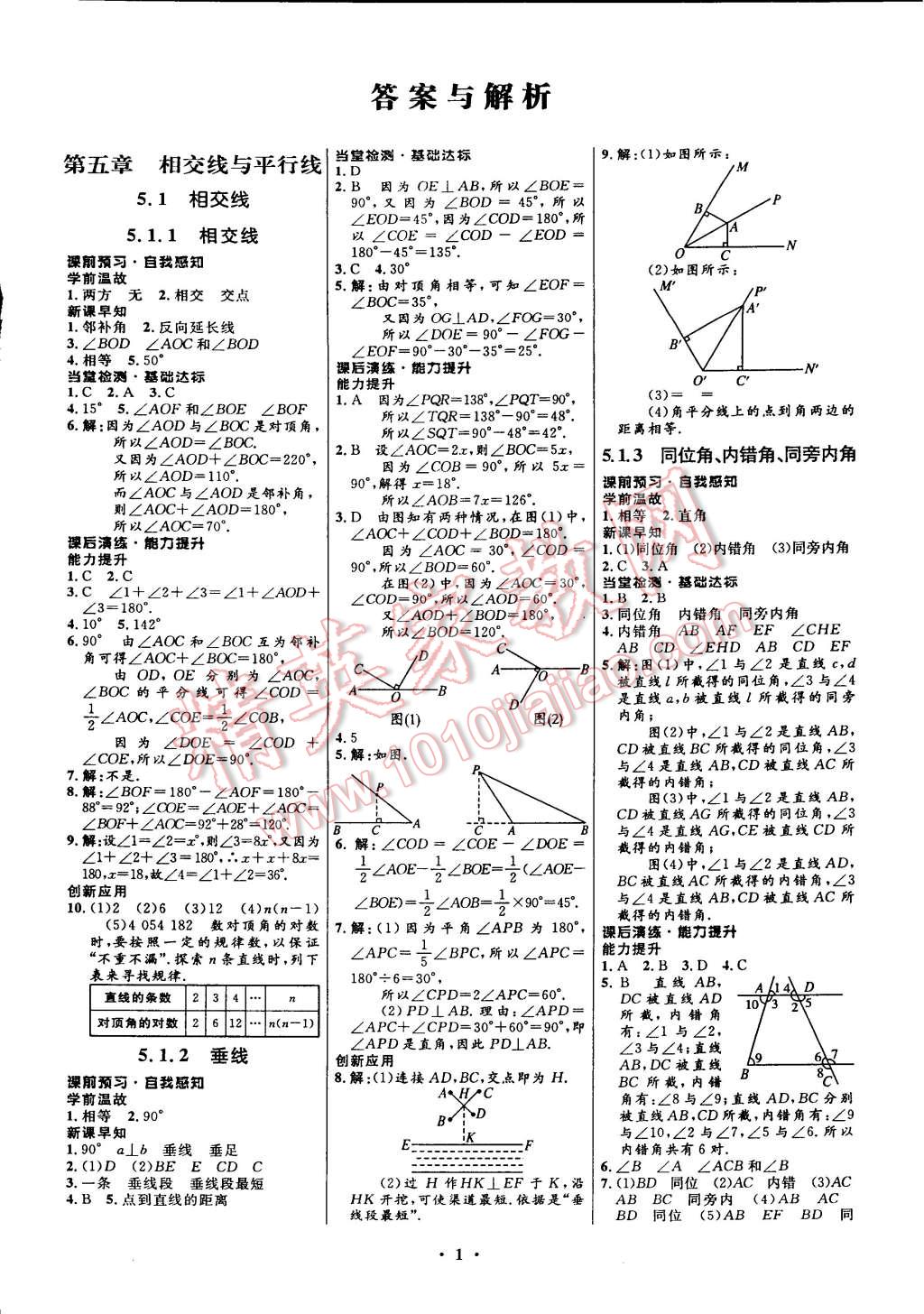 2015年初中同步測(cè)控全優(yōu)設(shè)計(jì)七年級(jí)數(shù)學(xué)下冊(cè)人教版 第3頁