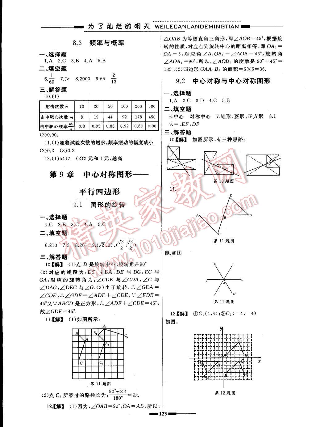 2015年同步輔導(dǎo)與能力訓(xùn)練階段綜合測試卷集八年級數(shù)學下冊蘇科版 第3頁