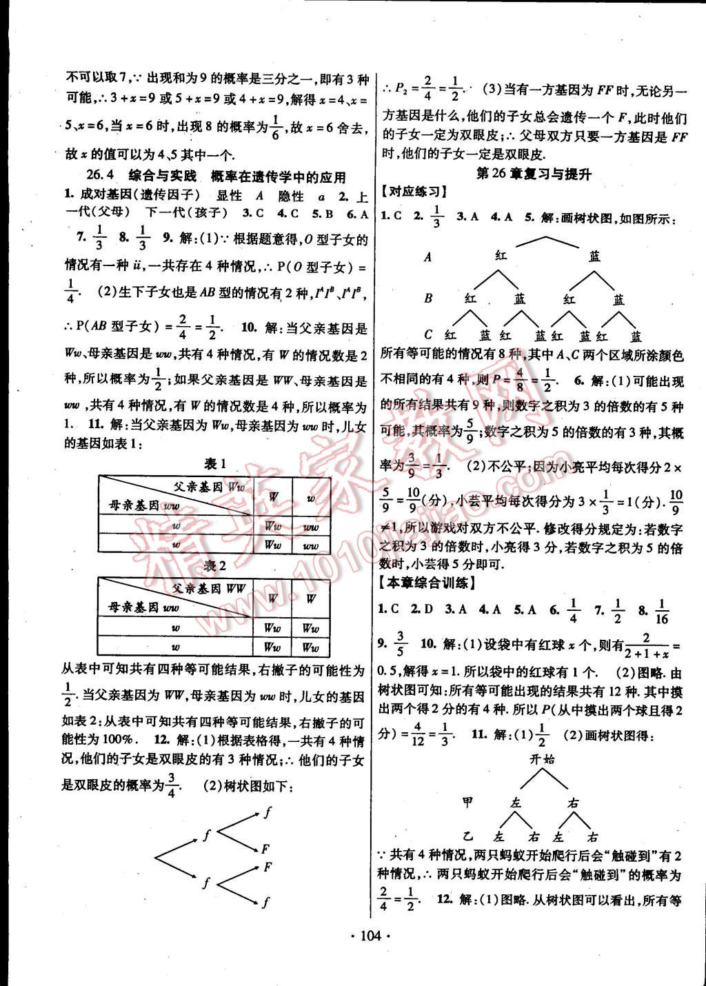 2015年暢優(yōu)新課堂九年級(jí)數(shù)學(xué)下冊(cè)滬科版 第11頁(yè)