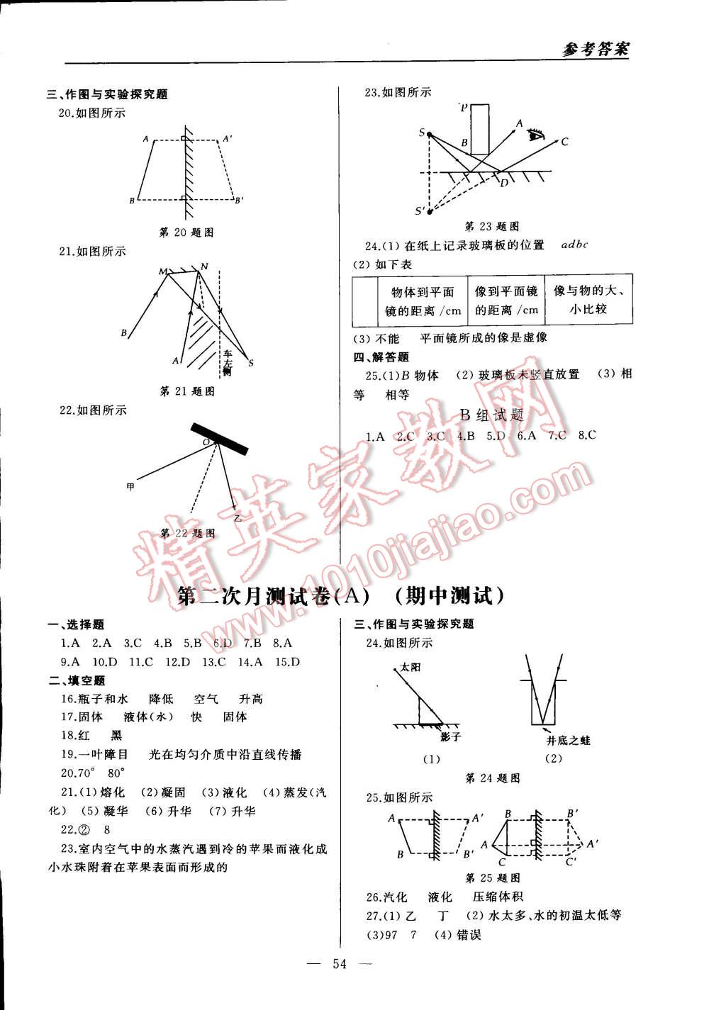 2014年同步輔導(dǎo)與能力訓(xùn)練階段綜合測試卷集八年級物理上冊蘇科版 第6頁