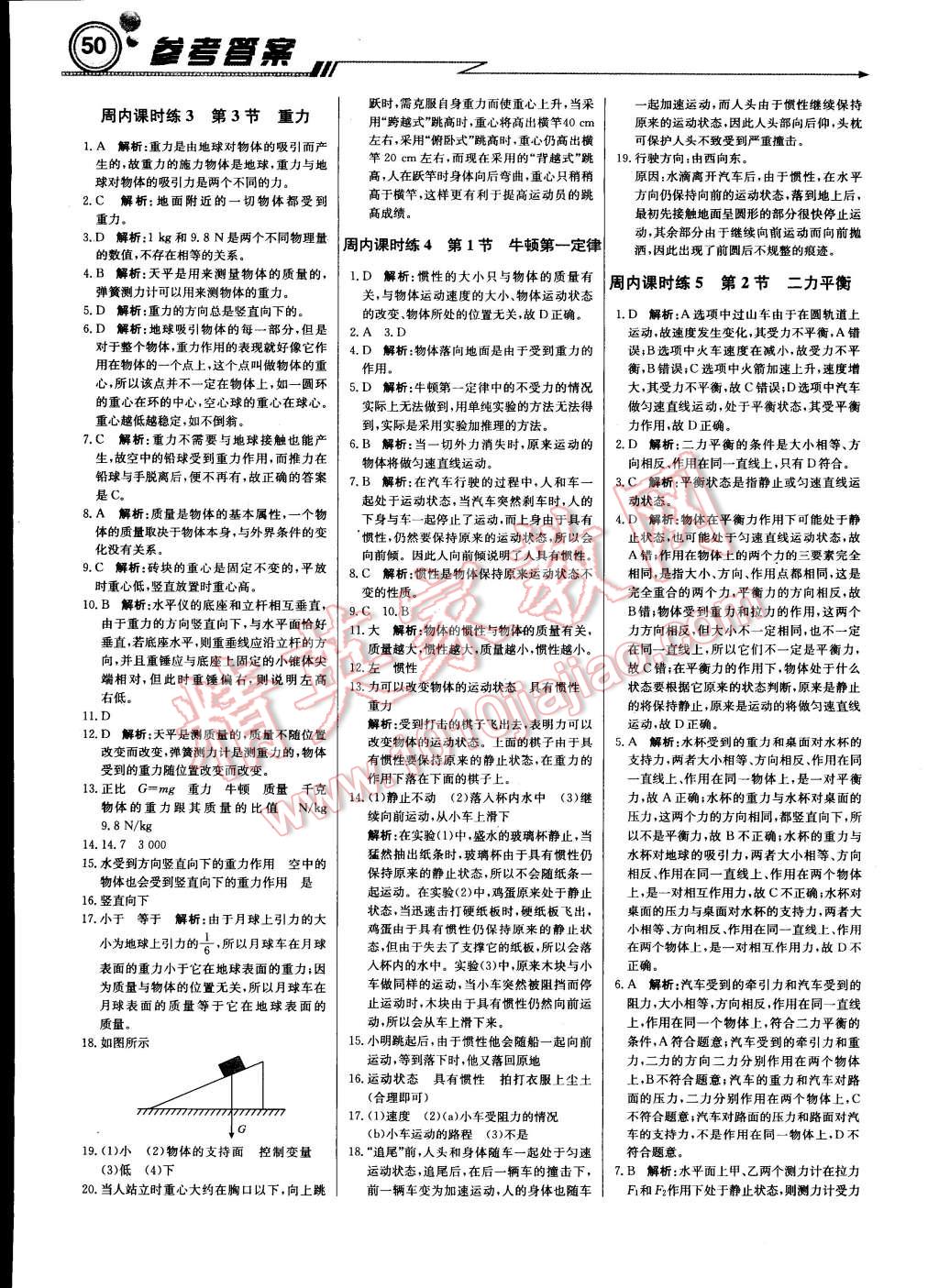 2015年輕巧奪冠周測月考直通中考八年級物理下冊人教版 第2頁