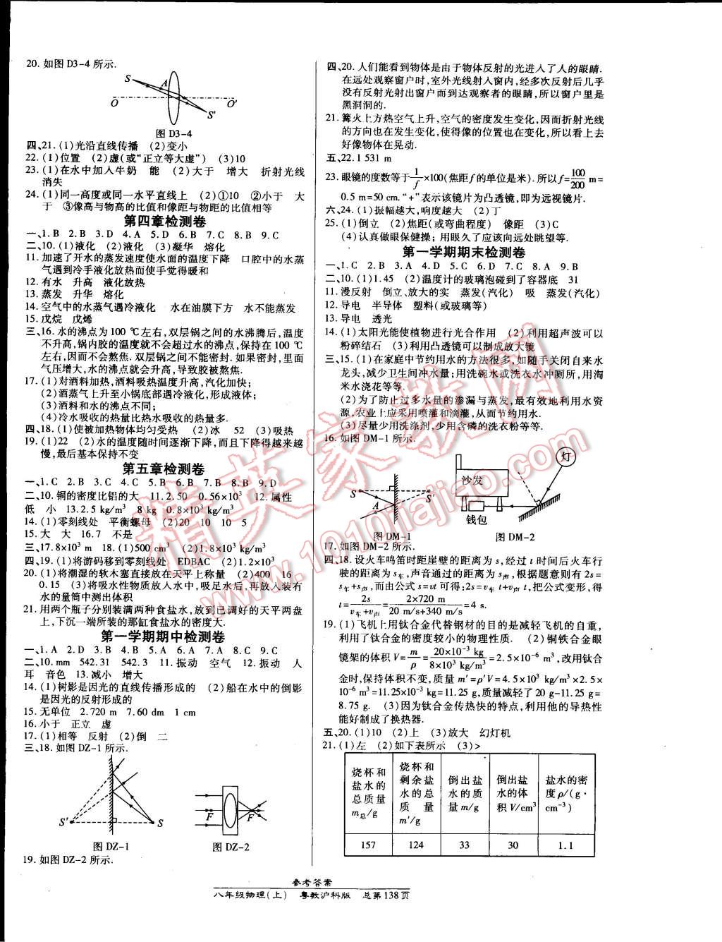 2014年高效課時通10分鐘掌控課堂八年級物理上冊滬粵版 第12頁