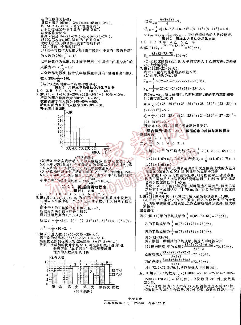 2015年高效課時通10分鐘掌控課堂八年級數(shù)學下冊滬科版 第13頁