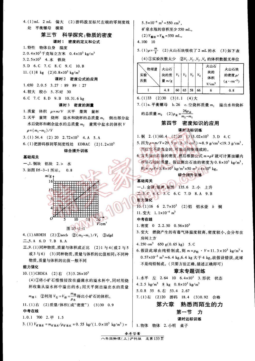 2014年高效课时通10分钟掌控课堂八年级物理上册沪科版 第7页