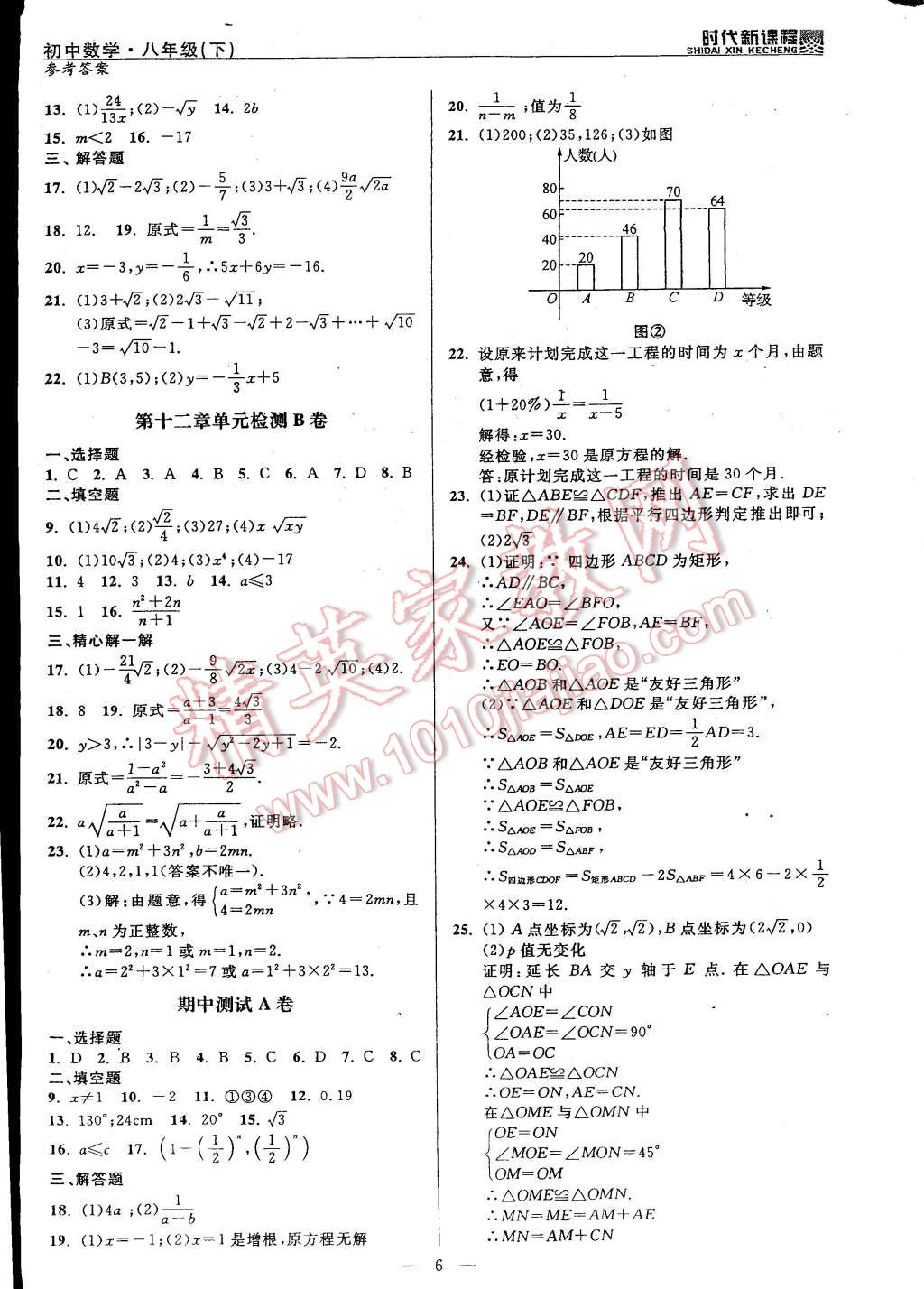 2015年时代新课程初中数学八年级下册 第6页