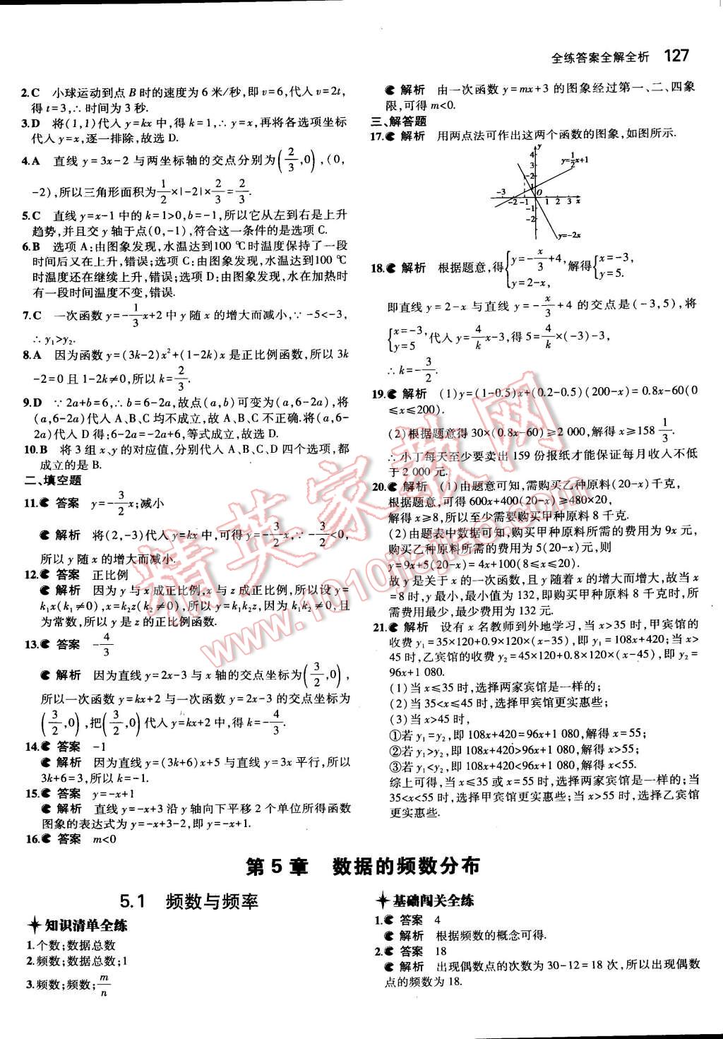 2015年5年中考3年模擬初中數(shù)學八年級下冊湘教版 第35頁