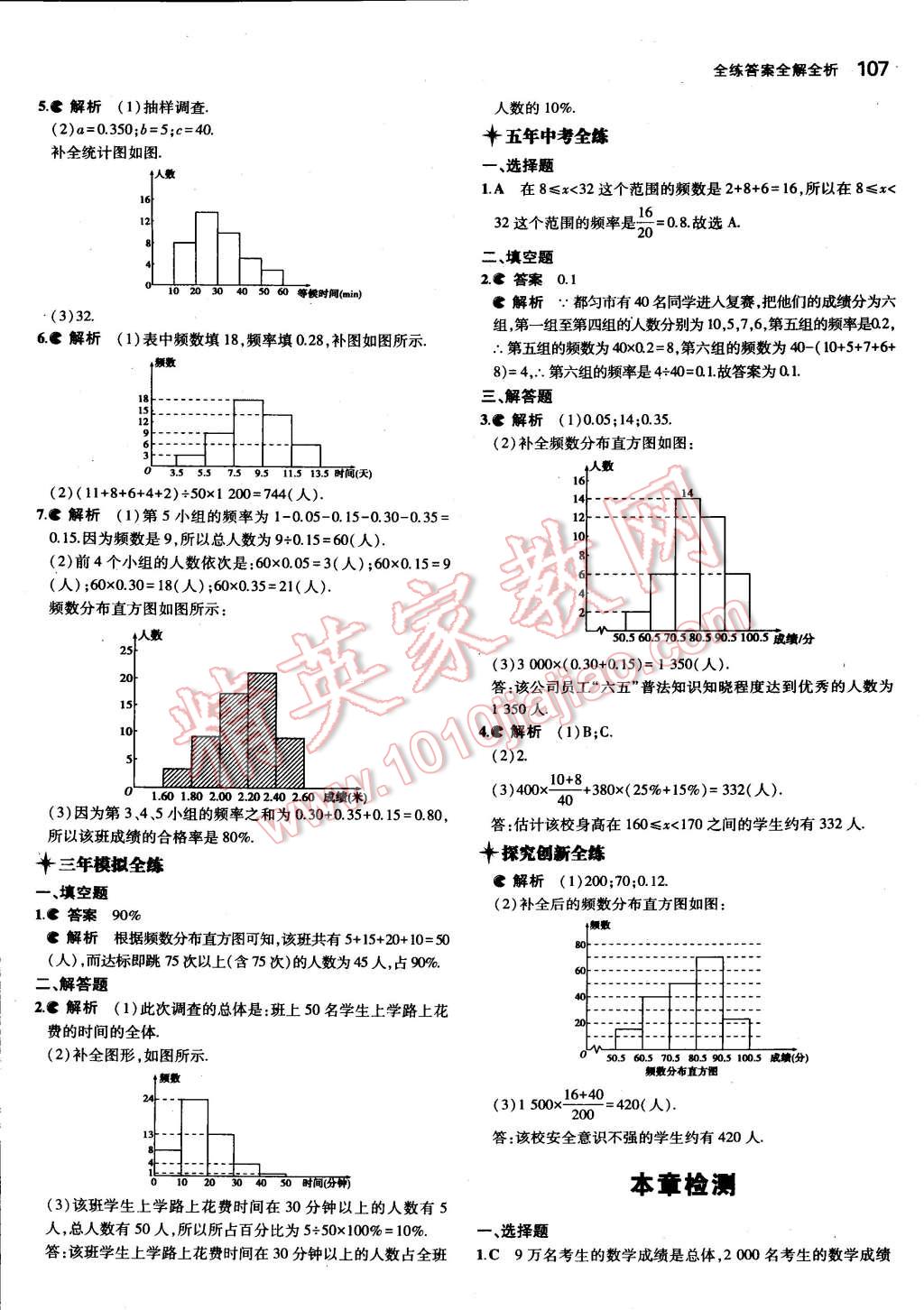 2015年5年中考3年模拟初中数学八年级下册冀教版 第4页