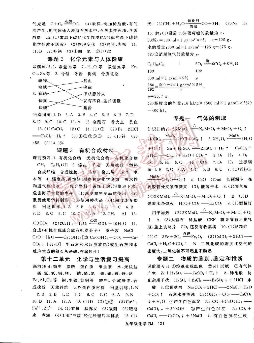 2015年名师大课堂九年级化学下册人教版 第9页