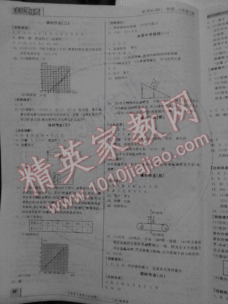 2015年全品學(xué)練考八年級(jí)物理下冊(cè)人教版 第6頁(yè)