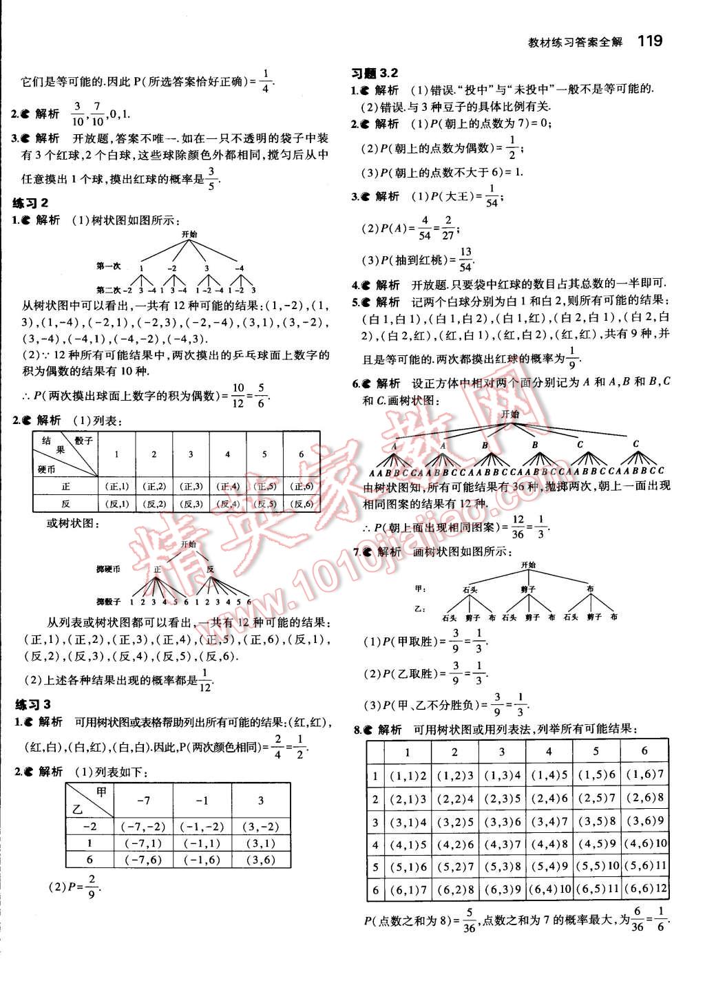 課本蘇科版九年級數(shù)學上冊 第11頁