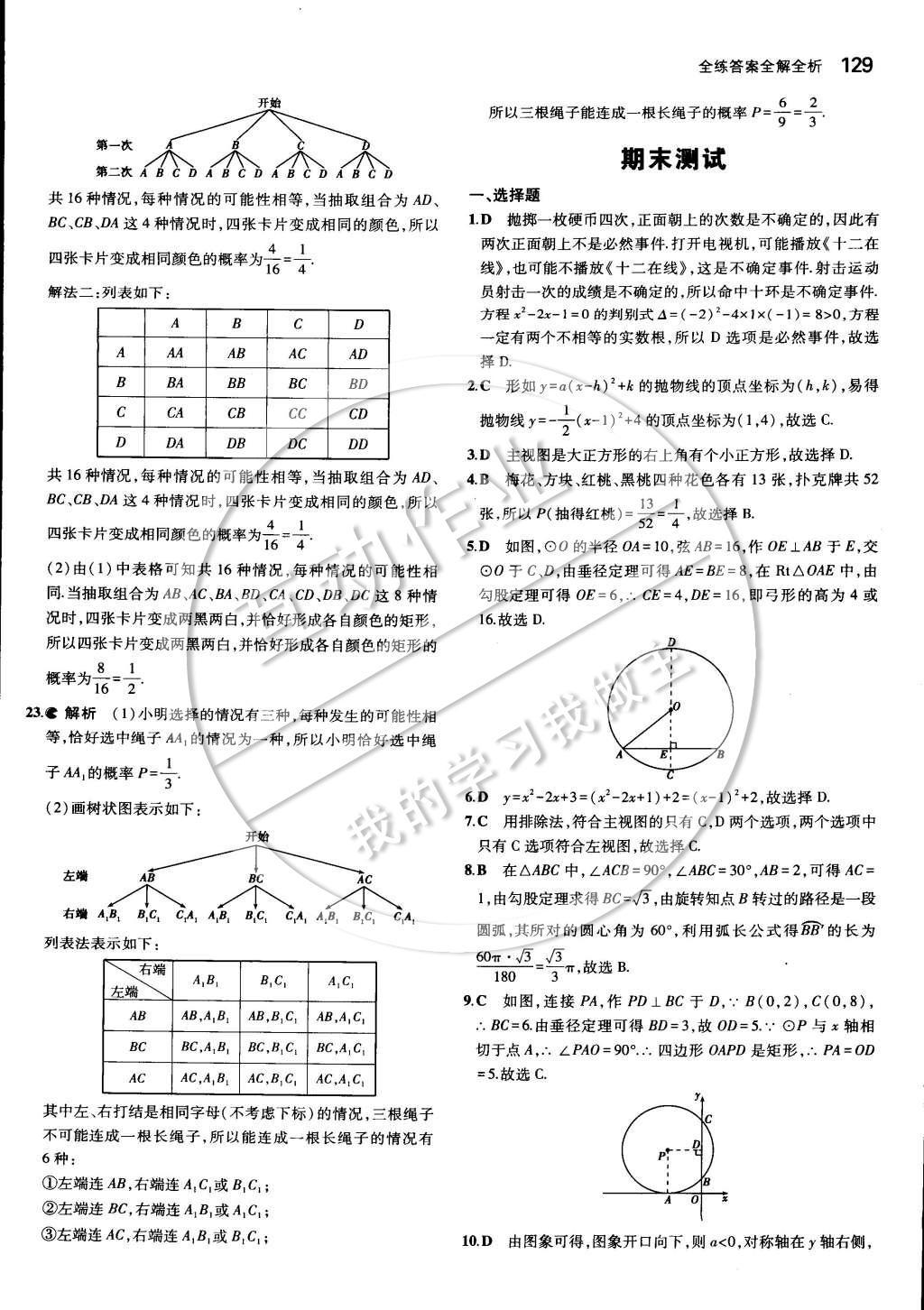 2015年5年中考3年模擬初中數(shù)學(xué)九年級(jí)下冊(cè)湘教版 第四章 概率第44頁