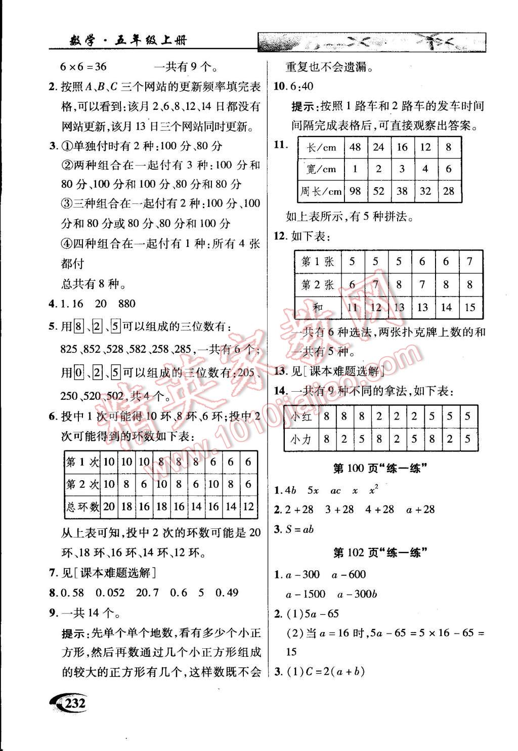 2014年引探練創(chuàng)英才教程五年級數(shù)學(xué)上冊蘇教版 第32頁