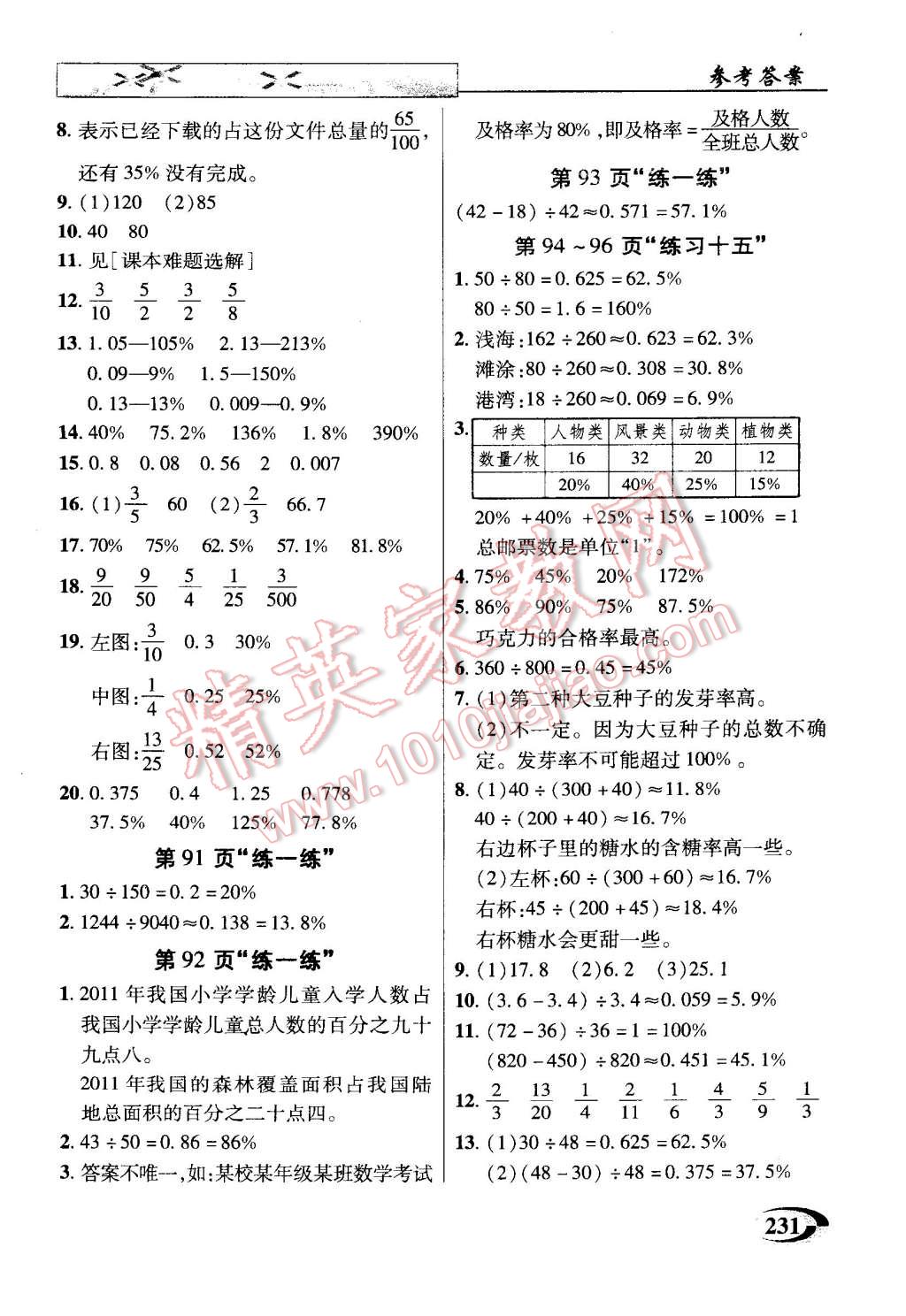 2014年引探练创英才教程六年级数学上册苏教版 第31页