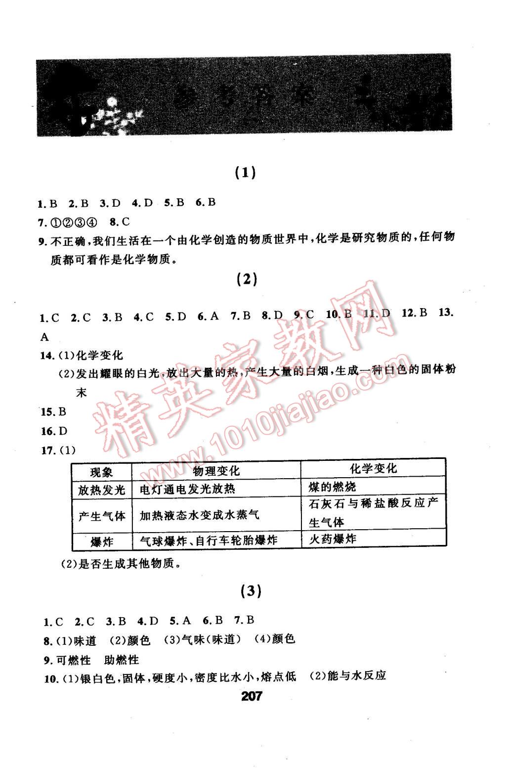 2014年試題優(yōu)化課堂同步九年級化學(xué)上冊人教版 第1頁