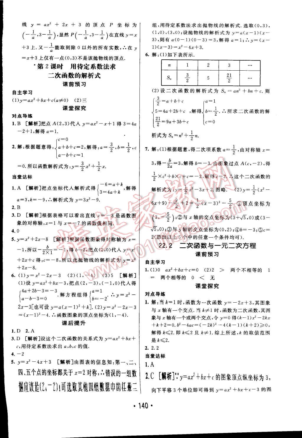 2014年同行學(xué)案課堂達(dá)標(biāo)九年級(jí)數(shù)學(xué)上冊人教版 第12頁