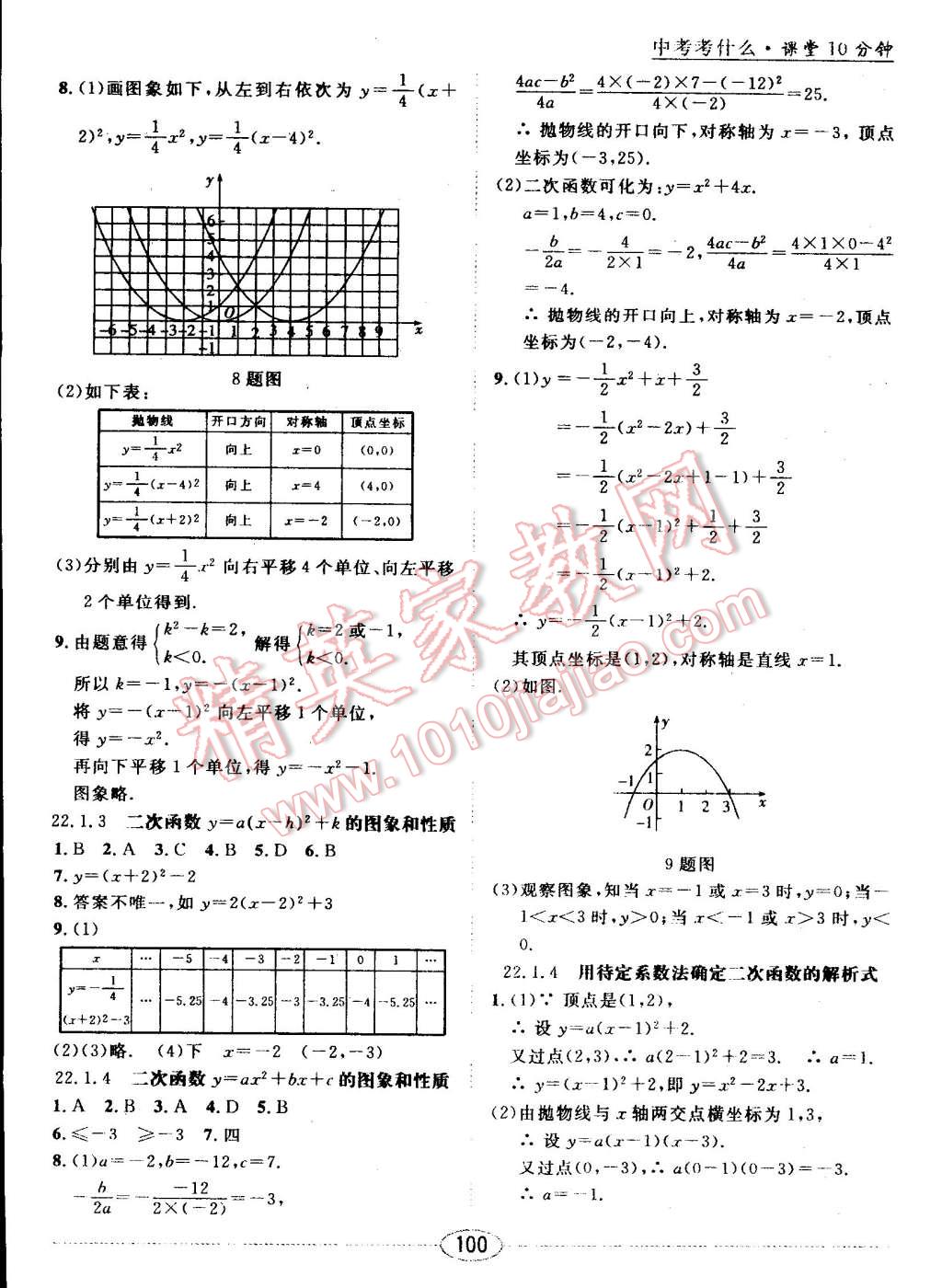 2014年中考考什么高效課堂導(dǎo)學(xué)案九年級數(shù)學(xué)上冊 第23頁