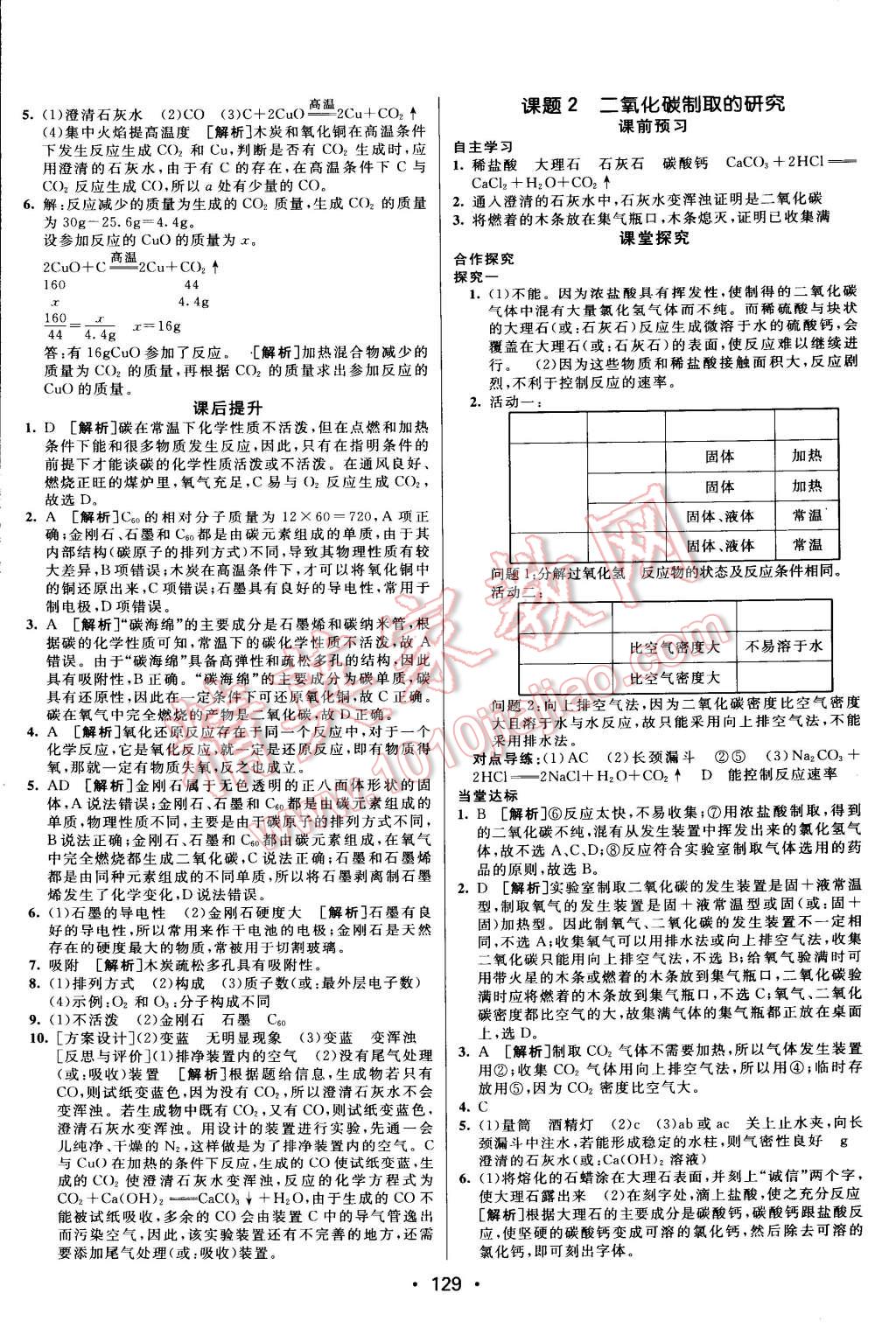 2014年同行學(xué)案課堂達(dá)標(biāo)九年級(jí)化學(xué)上冊(cè)人教版 第15頁