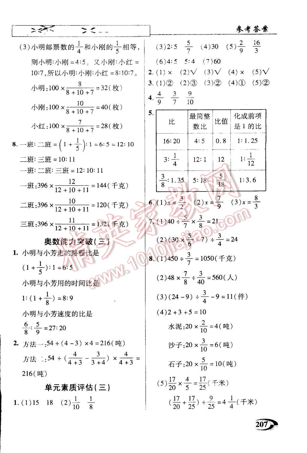 2014年引探練創(chuàng)英才教程六年級(jí)數(shù)學(xué)上冊(cè)蘇教版 第7頁(yè)