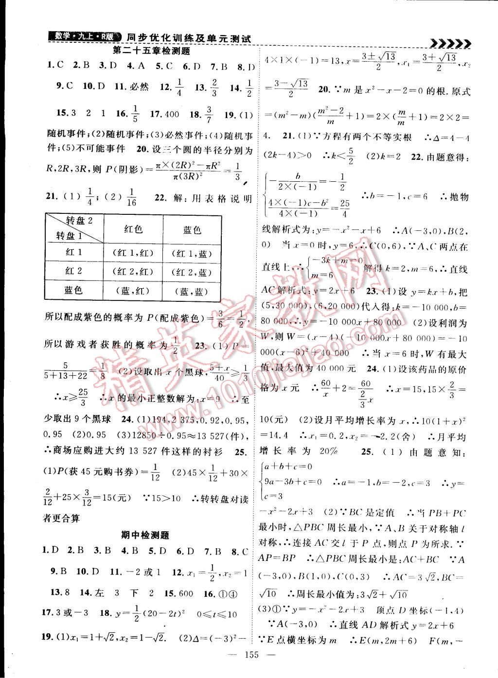 2014年課時(shí)奪冠九年級數(shù)學(xué)上冊人教版 第19頁