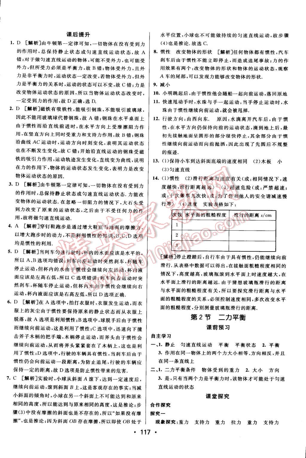 2015年同行学案课堂达标八年级物理下册人教版 第5页